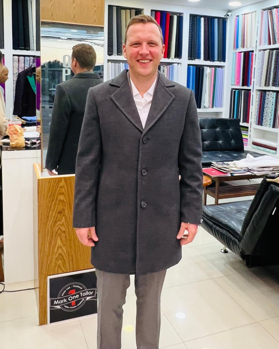 Mens ovecoats from Custom Tailor based in Khaolak, Thailand